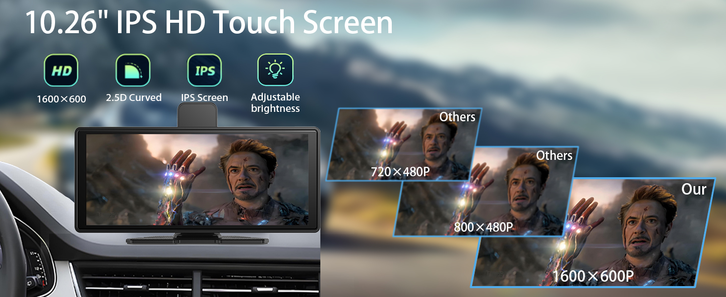 10.26-inch IPS HD Touch Screen