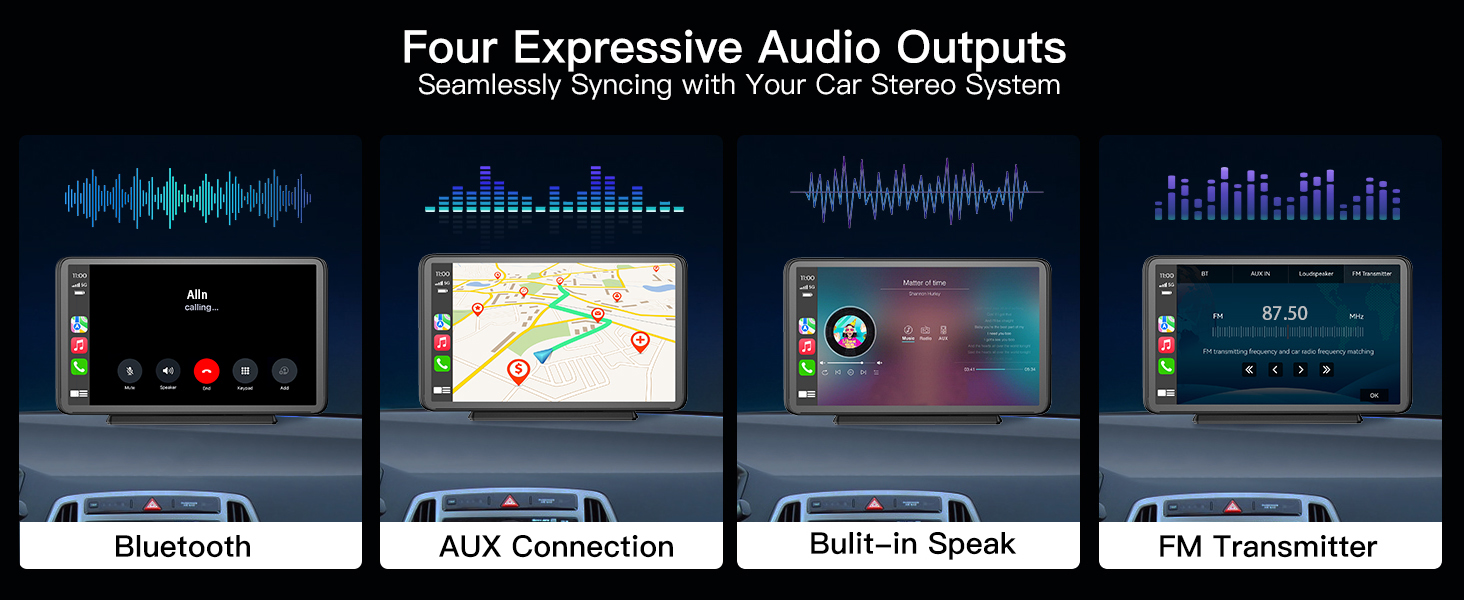 Four Expressive Audio Outputs