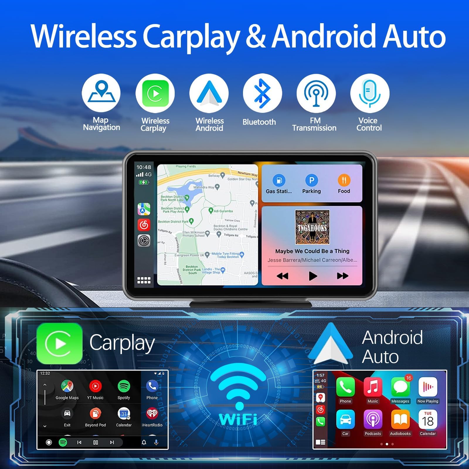 7-inch Wireless CarPlay Screen thumbnail 2