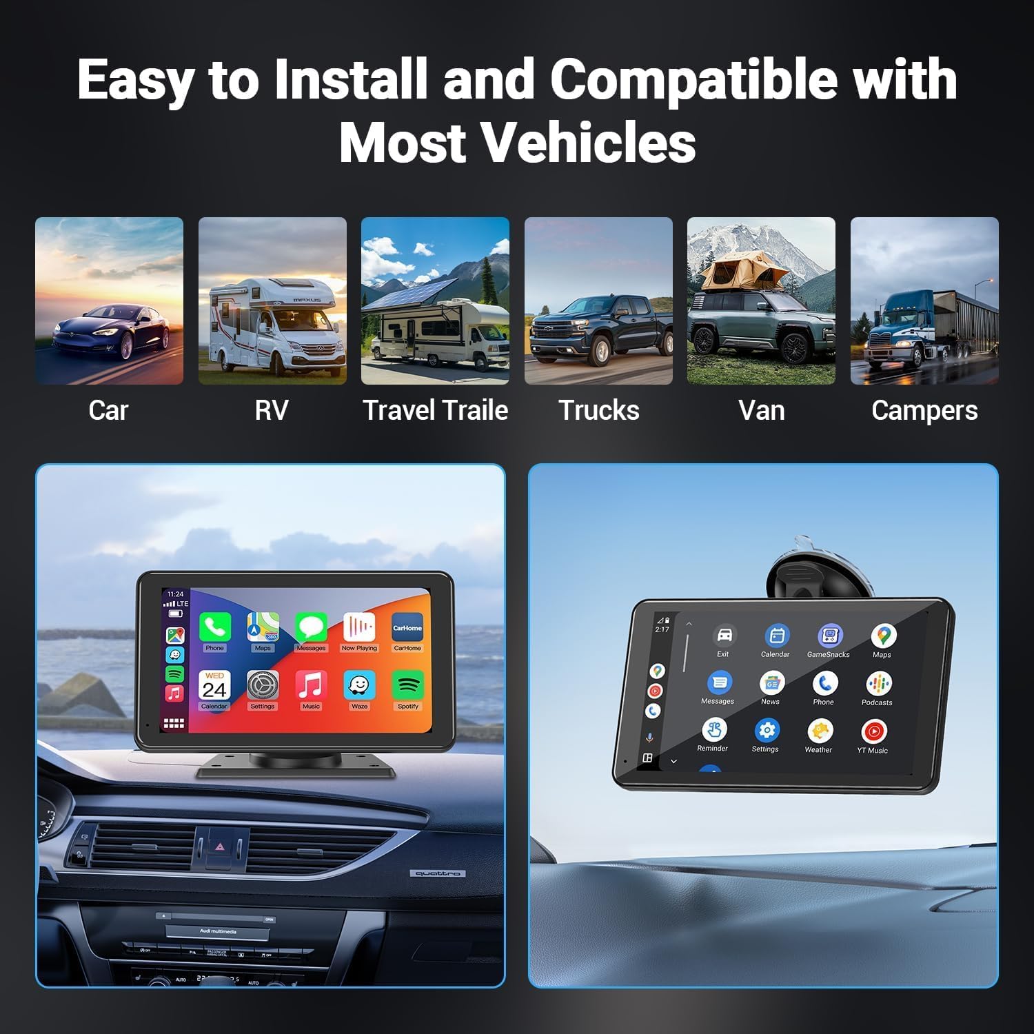 7-inch Wireless CarPlay Screen thumbnail 4